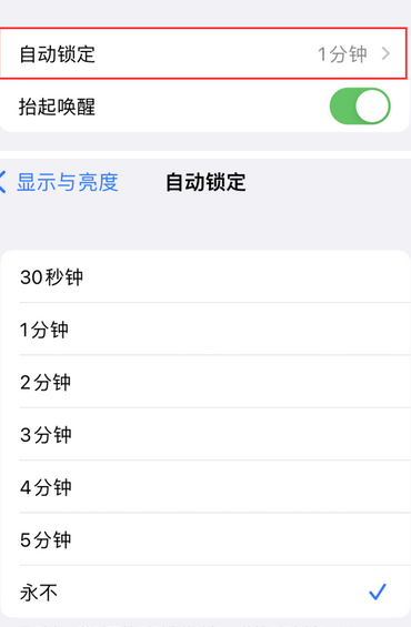 德阳苹果换屏维修分享无法调整iPhone自动锁屏的时间怎么办